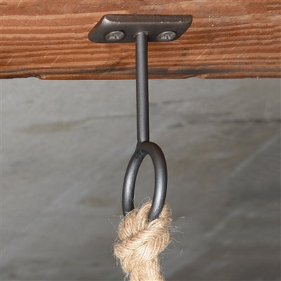 Black Iron Stake Taper Holder & Hanging Ring