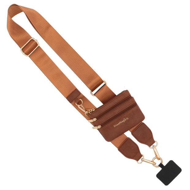 Clip & Go Crossbody Strap with Pouch - Neutral Collection