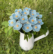 Ceramic Turquoise Plum Blossom Stake