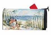 Collecting Sea Shells Mailbox Wrap