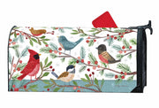 Winter Bird Branches Mailbox Wrap
