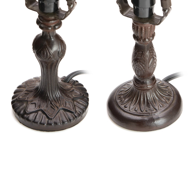 Mini Stained Glass Accent Lamps, 4 Colors