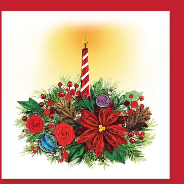 Christmas Candle Quilling Card