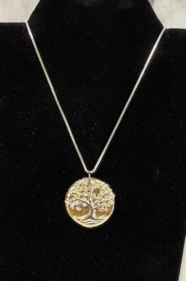 Tree Psalm 1 Cross Necklace