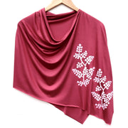 Botanical Poncho Collection White Ink