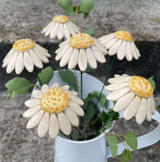 Ceramic Daisy on Stem