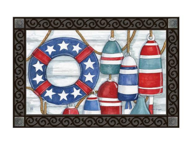 Red, White, and Buoy MatMate Insert