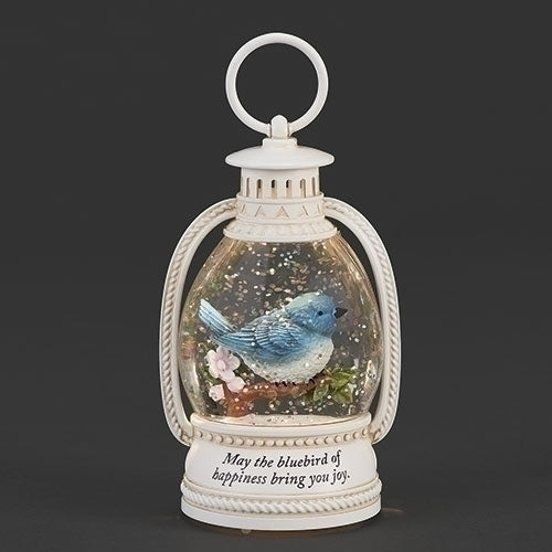 LED Bluebird Shimmer Lantern, 6"