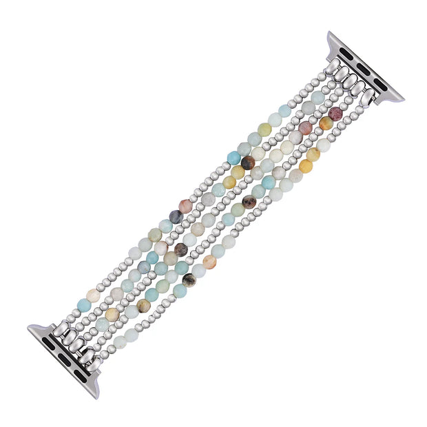 Amazonite Brilliance Stretch Apple Watch Band