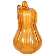 Clear Orange Glass Pumpkins