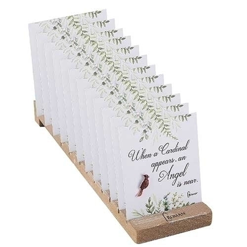 Memorial Cardinal Pin on Card