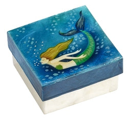 3" x 3" Capiz Painted Boxes, assorted designs