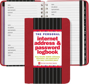Red & Black Internet & Password Logbook