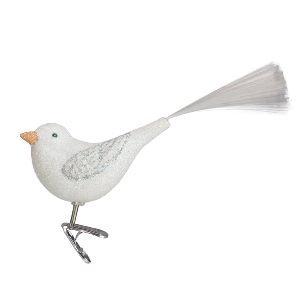 Sparkling Snowbird Clip-on Ornament