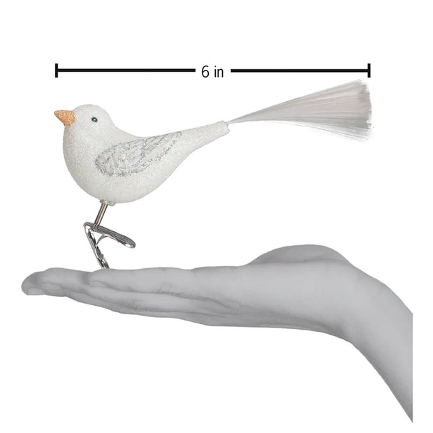 Sparkling Snowbird Clip-on Ornament