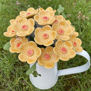 Ceramic Yellow Plum Blossom Stake