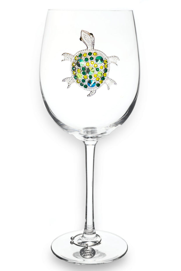 Turtle Stemmed Wine Glass