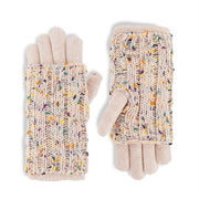 Speckled Knit Convertible Gloves