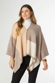 Everly Supersoft Button Front Poncho