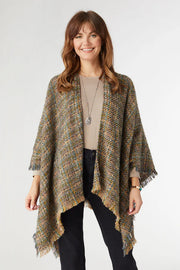 Presley Brushed Mult Plaid Cardigan