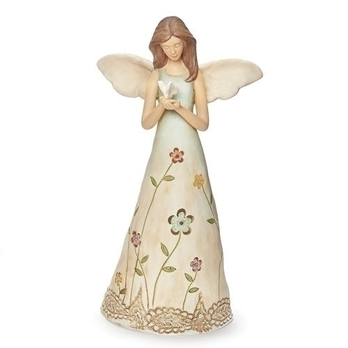 LED Porcelain Angel with Butterfly