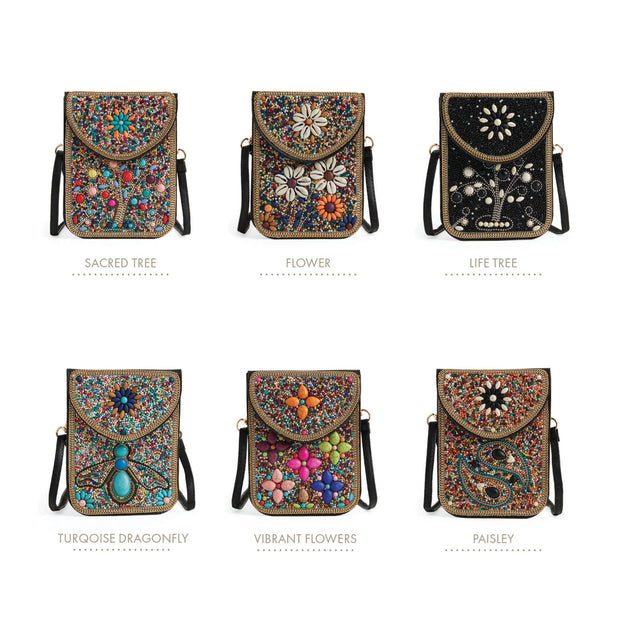 Artisan Beaded Clutch Purse - 5 Styles