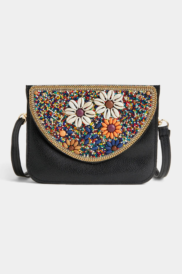 Artisan Beaded Split Pocket Crossbody - 4 Styles