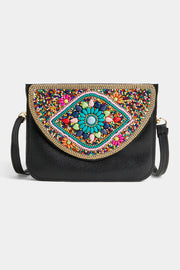 Artisan Beaded Split Pocket Crossbody - 4 Styles