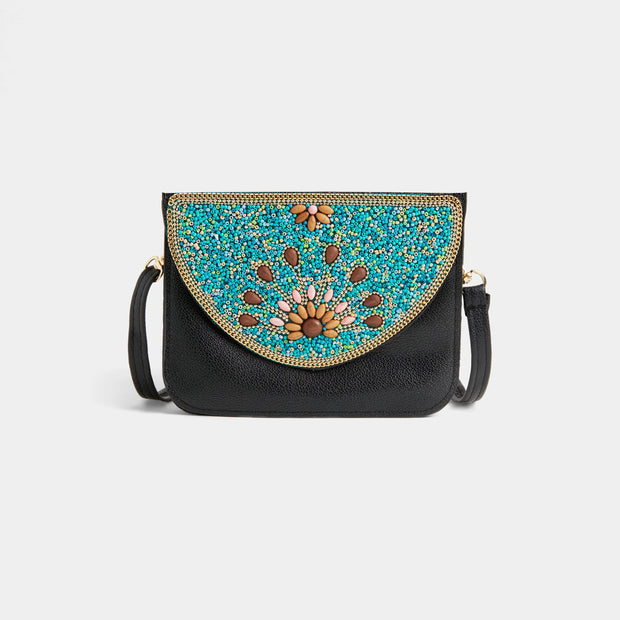Artisan Beaded Split Pocket Crossbody - 4 Styles