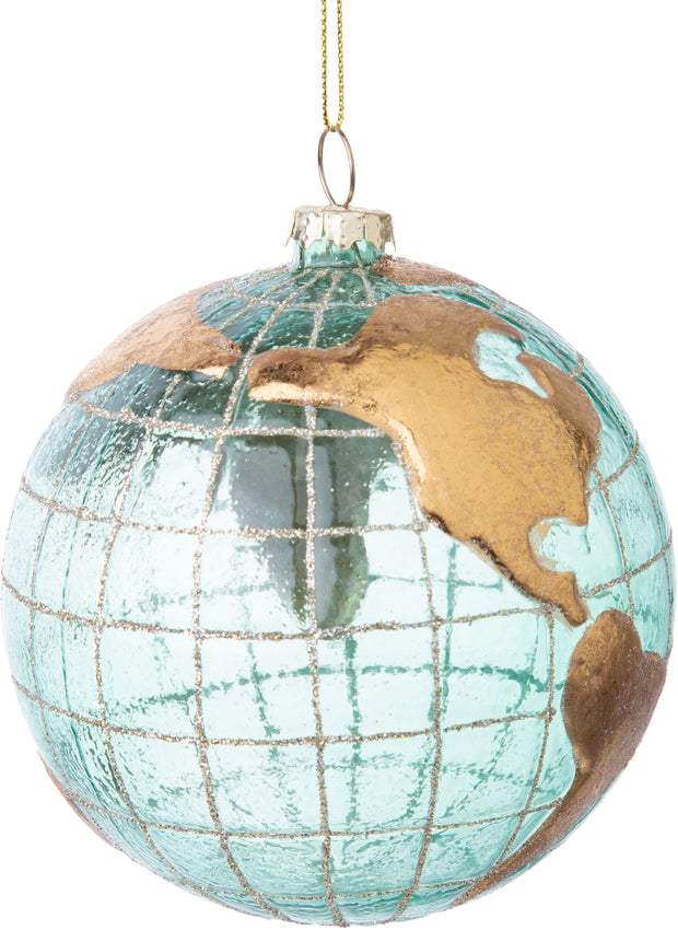 4" Glass Globe Ornament