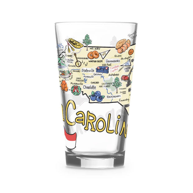 16 oz North Carolina Pint Glass