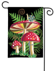 Snail's Mushroom Garden Flag