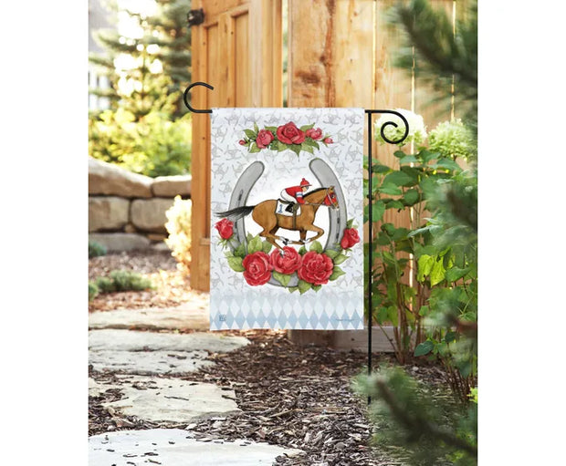 Derby Day Garden Flag