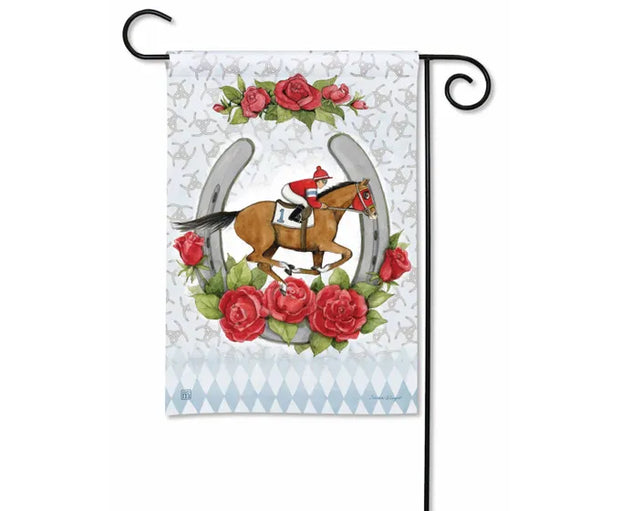 Derby Day Garden Flag