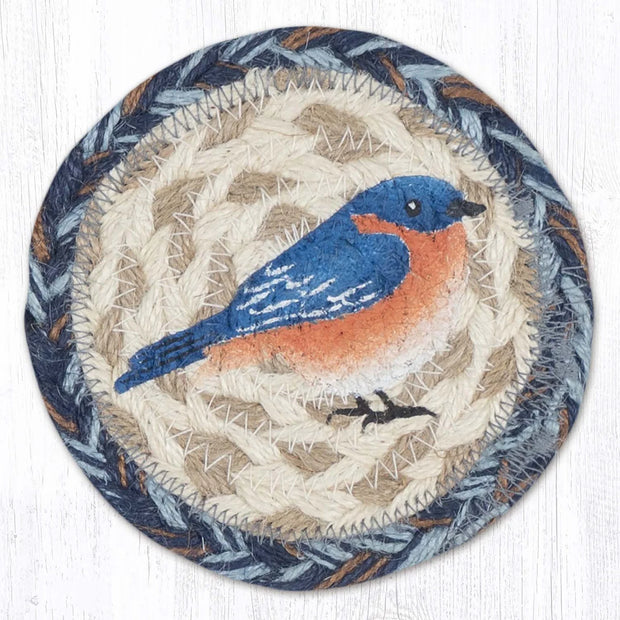 5" Jute Bluebird Coaster