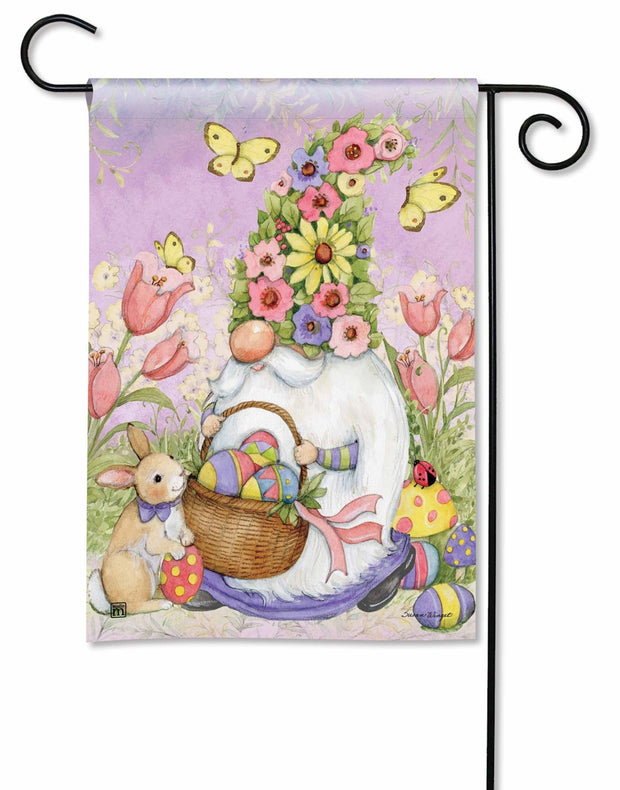 Easter Gnome Garden Flag