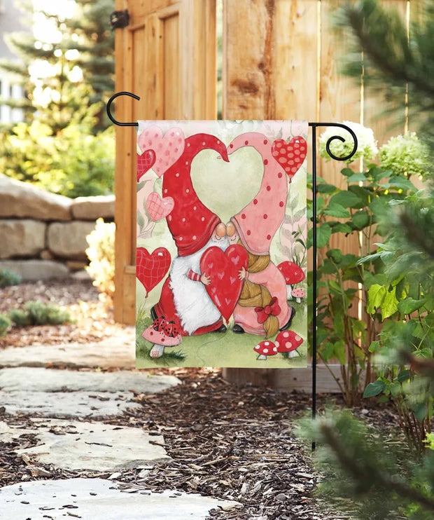 Love Gnomes Garden Flag