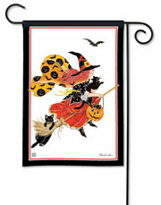 Witch's Flight Garden Flag