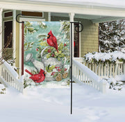 Winter Watering Can Garden Flag