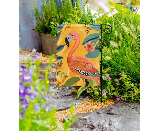 Flamingo Garden Flag