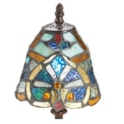 Mini Stained Glass Accent Lamps, 4 Colors