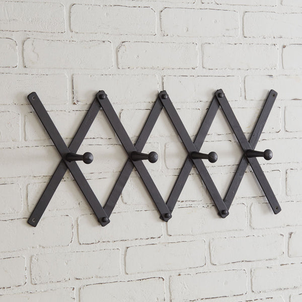 Black Accordian Coat Rack