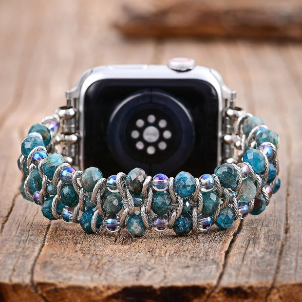 Apatite Azure Braided Apple Watch Band