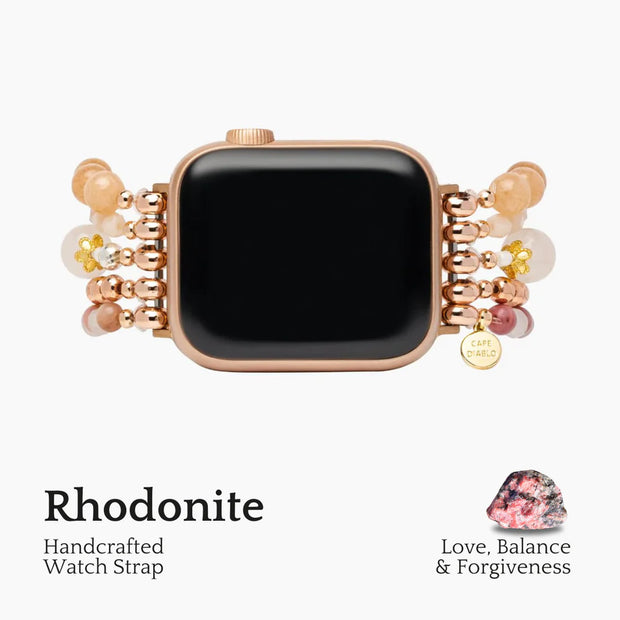 Burgandy Rose Stretch Apple Watch Band