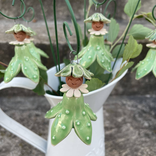 Hanging Green Flower Fairy