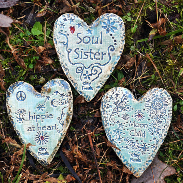 Hippie at Heart Pottery Ornament