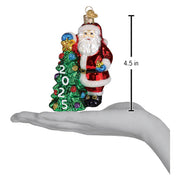2025 Santa with Tree Dated Ornament