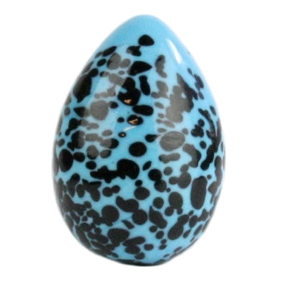 Blue Speckled Glass Robin's Egg