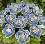 Ceramic Light Blue Plum Blossom Stake
