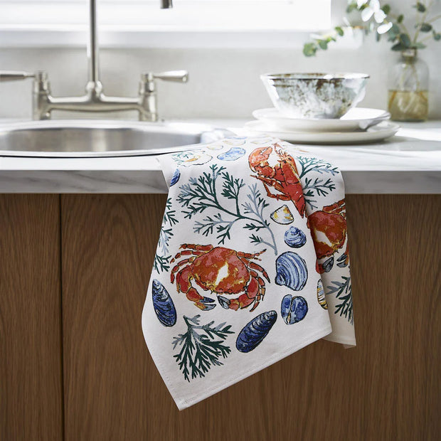 Shellfish Tea Towel - Cotton
